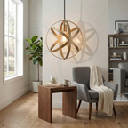 Geometric Pendant Light Metal Hanging Lamp Industrial Style 3