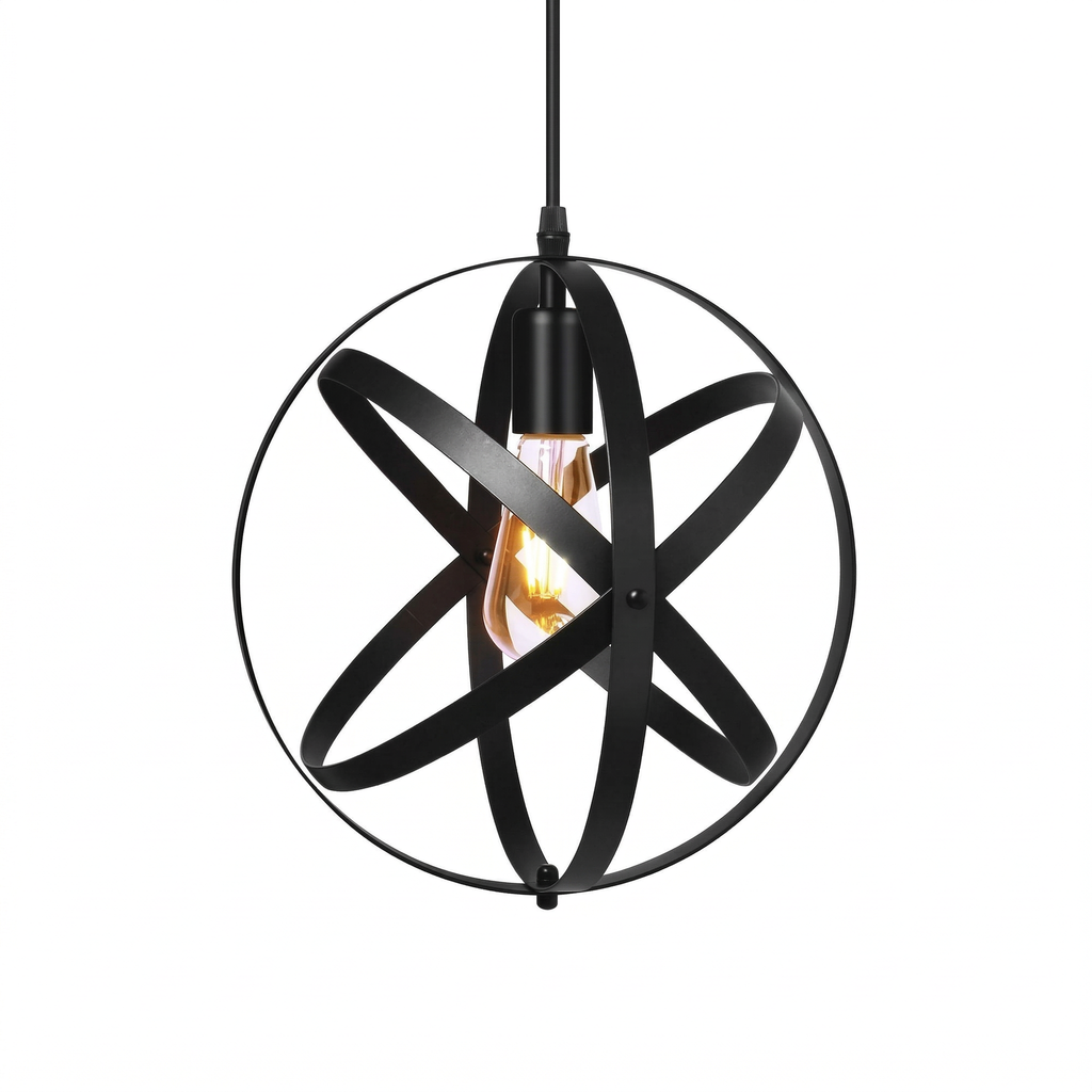 Geometric Pendant Light Metal Hanging Lamp Industrial Style 8