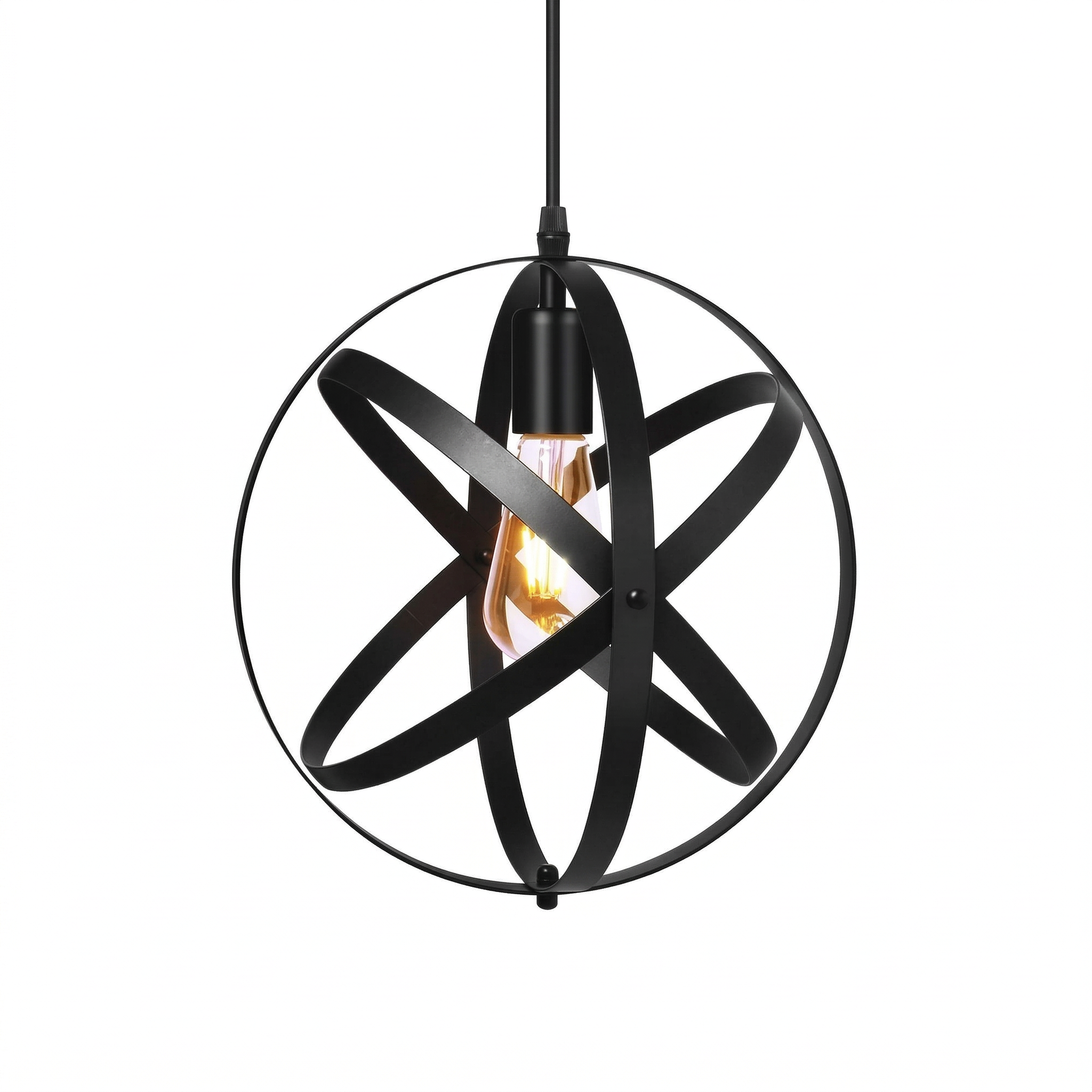 Geometric Pendant Light Metal Hanging Lamp Industrial Style 8