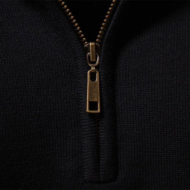 Gestreepte Kwartrits Trui voor en Heren – Middelzwaar Katoen, Normale Pasvorm, Comfortabel voor Elk Seizoen 4