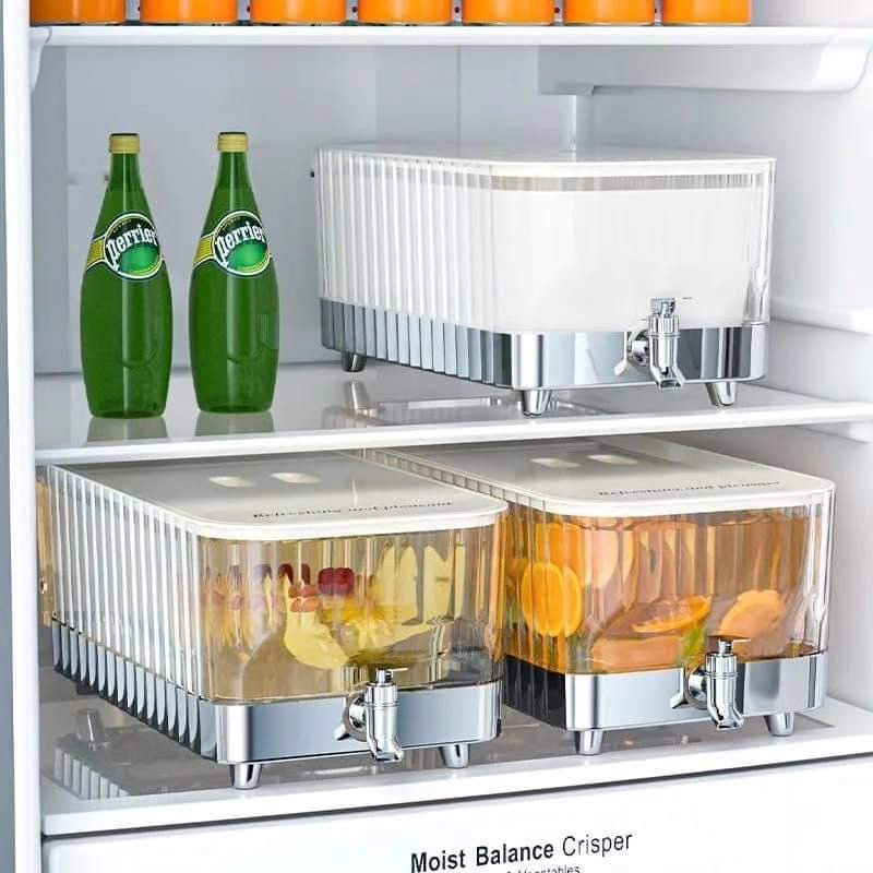 Glass Drink Dispenser - 5.3L Elegant Design for Hot & Cold Beverages 1