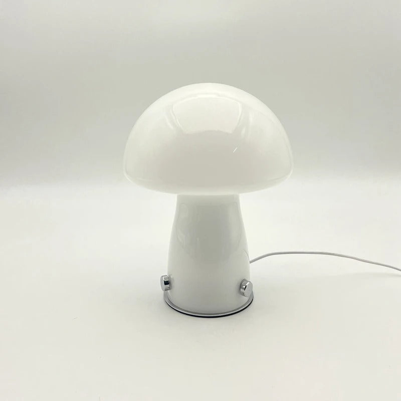 Glass Mushroom Table Lamp – Versatile LED Bedside Table Lamp for Bedroom and Living Room Lighting 0
