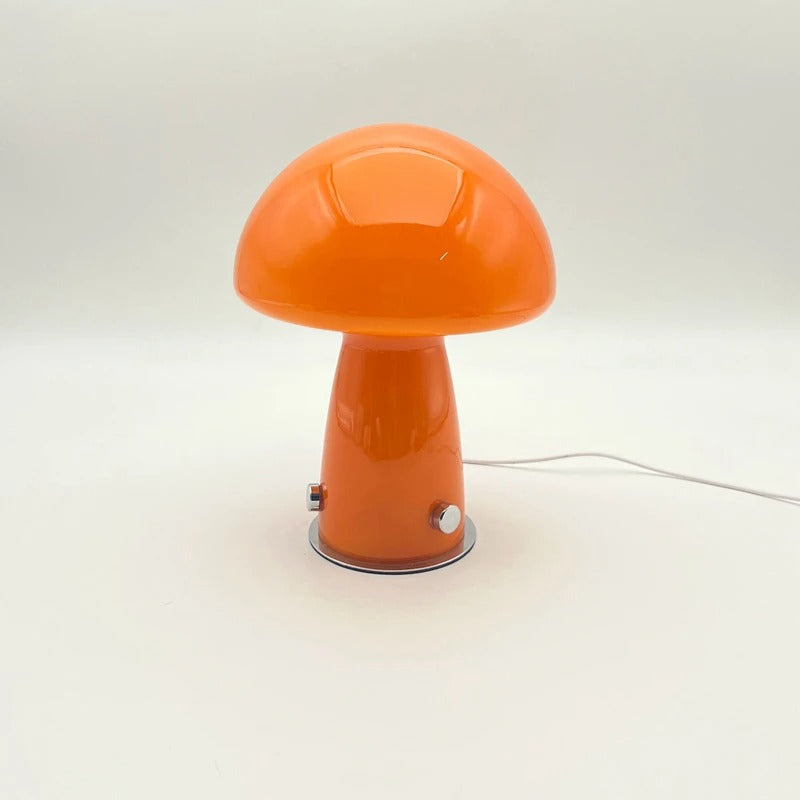 Glass Mushroom Table Lamp – Versatile LED Bedside Table Lamp for Bedroom and Living Room Lighting 9