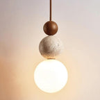 Glass Pendant Lamp with Bauhaus Design – Elegant Hanging Kitchen and Dining Lighting 0