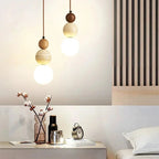 Glass Pendant Lamp with Bauhaus Design – Elegant Hanging Kitchen and Dining Lighting 1