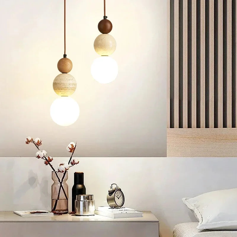 Glass Pendant Lamp with Bauhaus Design – Elegant Hanging Kitchen and Dining Lighting 1