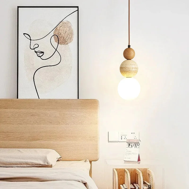 Glass Pendant Lamp with Bauhaus Design – Elegant Hanging Kitchen and Dining Lighting 4
