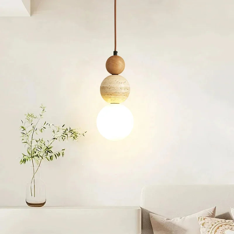 Glass Pendant Lamp with Bauhaus Design – Elegant Hanging Kitchen and Dining Lighting 5