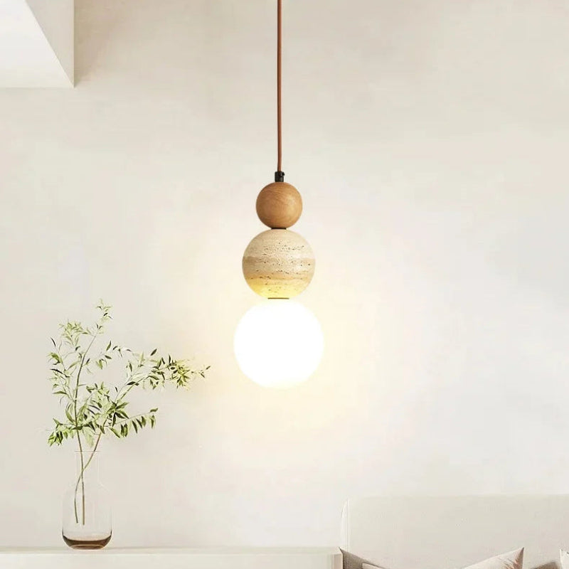 Glass Pendant Lamp with Bauhaus Design – Elegant Hanging Kitchen and Dining Lighting 6