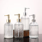 Glass Soap Dispenser - Elegant Chrome Finish for Kitchen & Bath 4