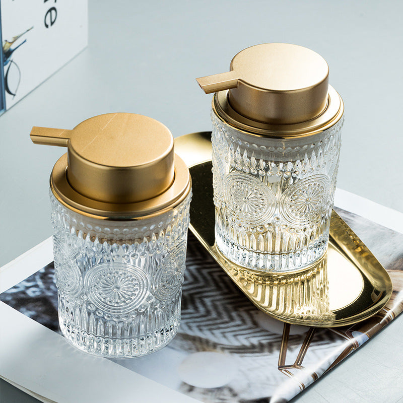 Glass Soap Dispenser - Elegant Refillable Kitchen & Hand Soap Pump 4