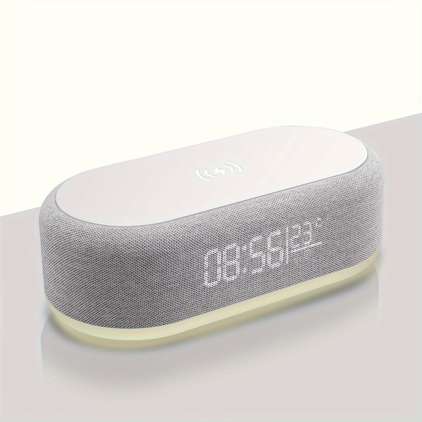 GlowTime Night Light - 3-Mode Compact Lamp with Wireless Charger & Clock 4
