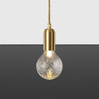 Gold LED Pendant Light with Adjustable Cord and Cut Glass Bulb – Elegant Kitchen Pendant Lighting for Luxurious Ambiance 4