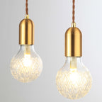 Gold LED Pendant Light with Adjustable Cord and Cut Glass Bulb – Elegant Kitchen Pendant Lighting for Luxurious Ambiance 7