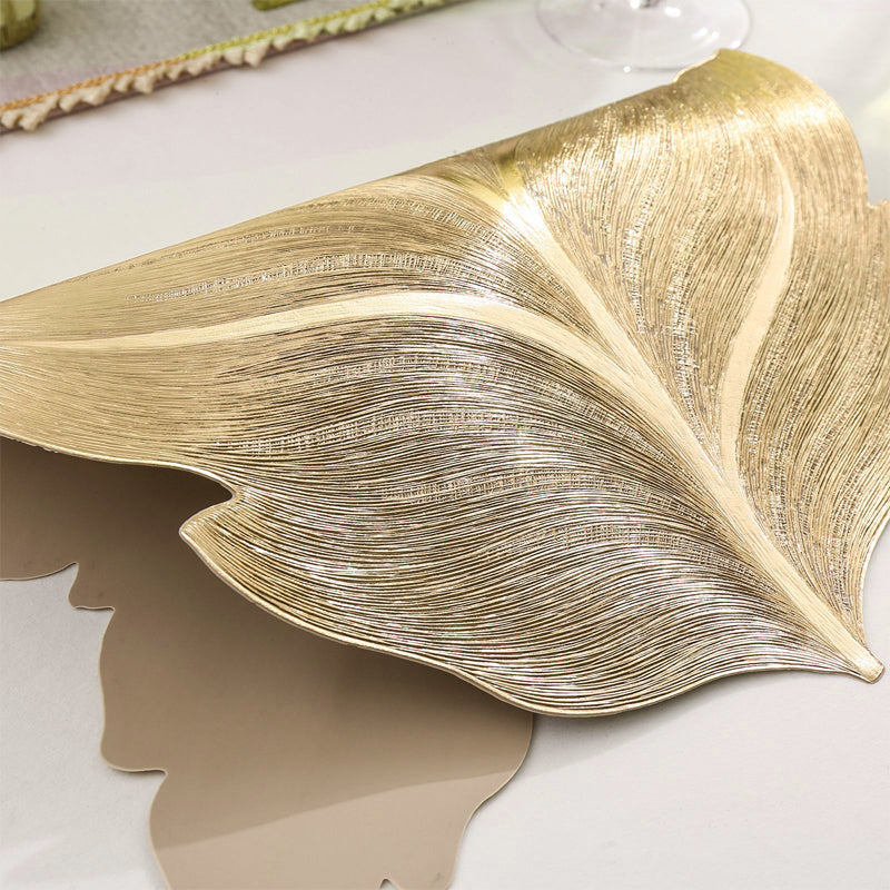Gold Placemat - Elegant 3D Design PVC Table Mat for Any Occasion 1