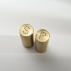 Gold Stainless Steel Salt and Pepper Shakers - Elegant, Durable Design 1