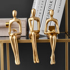 GoldenMuse Decorative Figurine - Elegant Abstract Design for Modern Spaces 4
