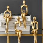 GoldenMuse Decorative Figurine - Elegant Abstract Design for Modern Spaces 8