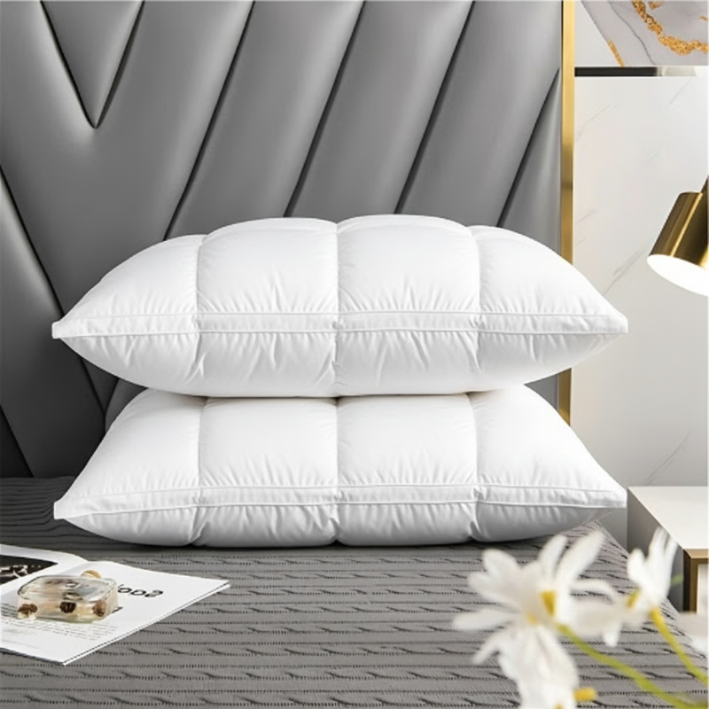 Goose Down Pillow - Soft, Hypoallergenic Support for Year-Round Comfort 1