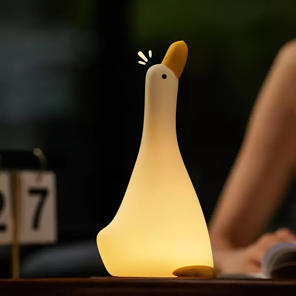 Goose Night Light - Soft Silicone Design with Easy Tap Control 2