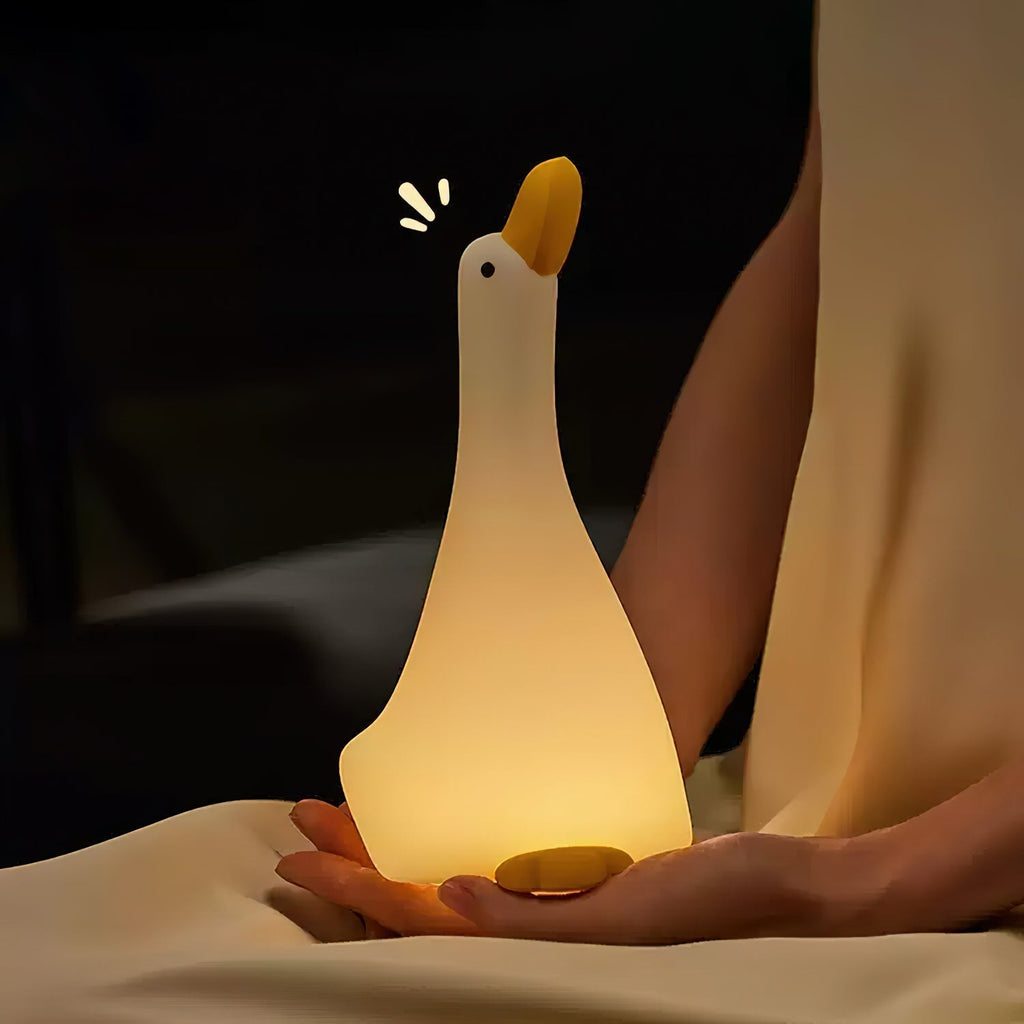 Goose Night Light - Soft Silicone Design with Easy Tap Control 3
