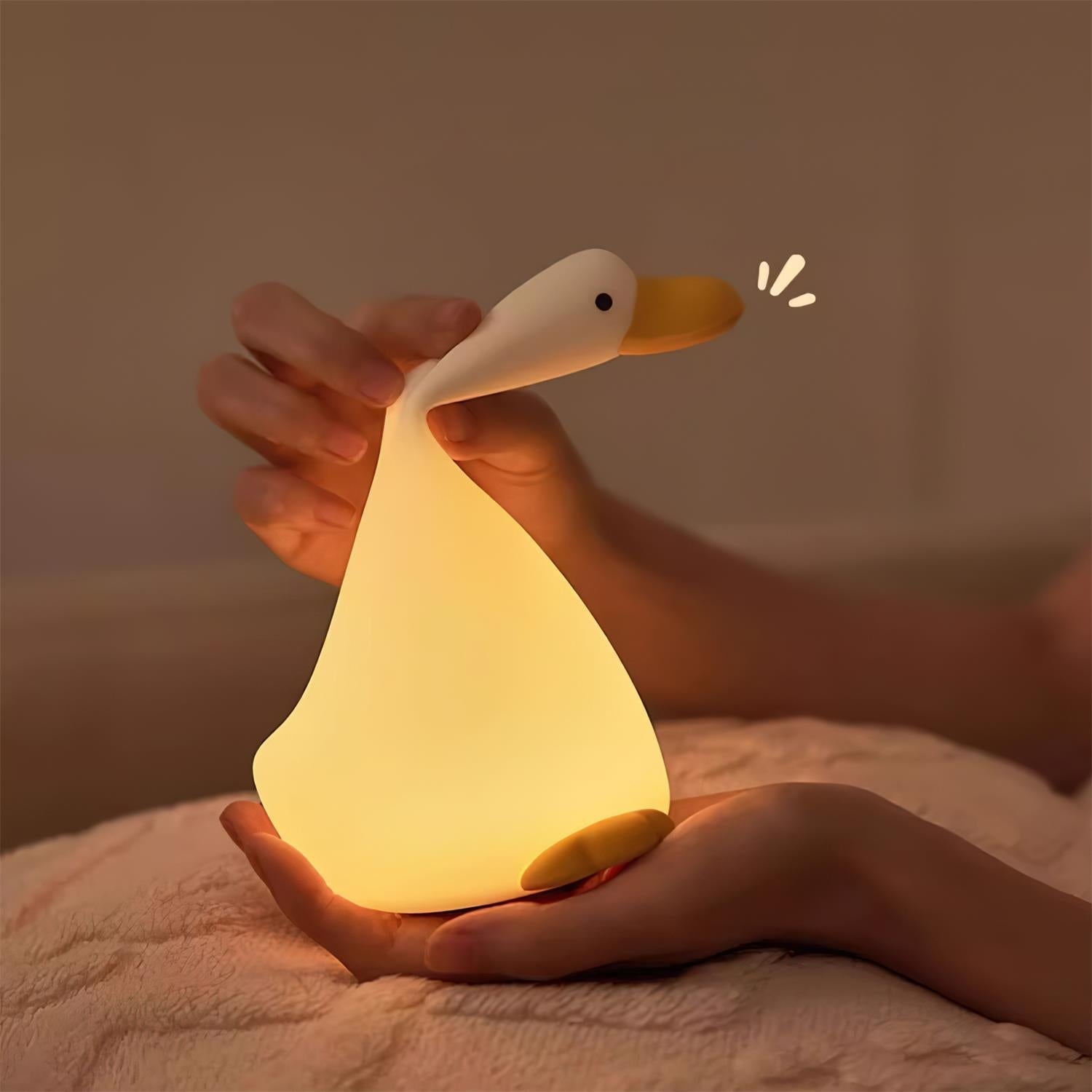 Goose Night Light - Soft Silicone Touch with Tap-to-Light Control 7
