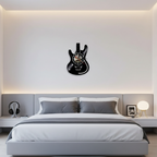 Guitar Vinyl Wall Clock - Unique Vintage Design for Music Lovers 2