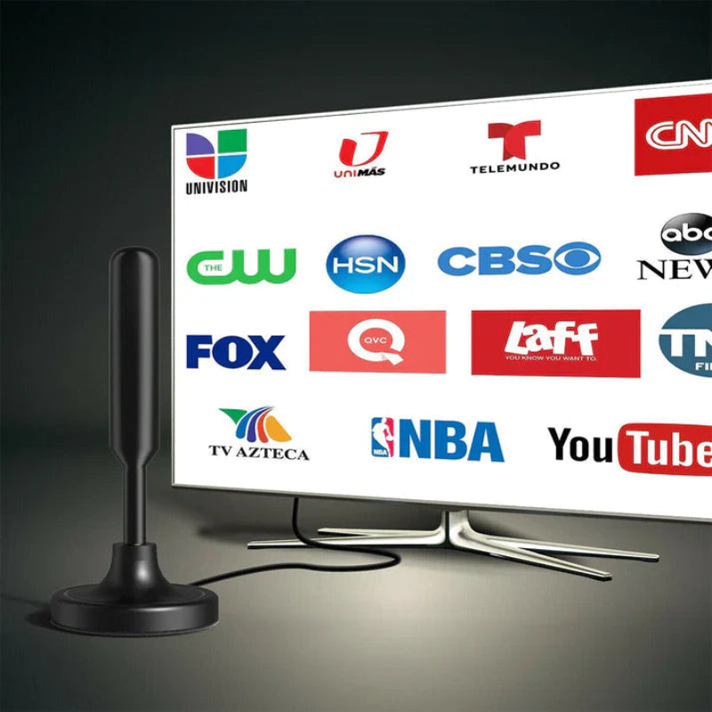 HDTV 4K Magnetic Digital TV Antenna with 300 Mile Range and 25dBi Gain – Best Indoor/Outdoor TV Aerial for Superior HD Reception 3