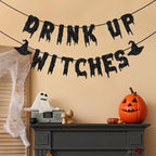 Halloween Banner - Glittery Witch Design for Festive Party Decor 4