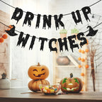 Halloween Banner - Glittery Witch Design for Festive Party Decor 7