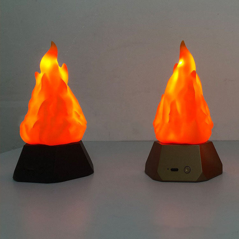 Halloween Flame Lamp - 3-Speed LED Fire Effect for Indoor & Outdoor Use 2