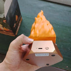Halloween Flame Lamp - 3-Speed LED Fire Effect for Indoor & Outdoor Use 3