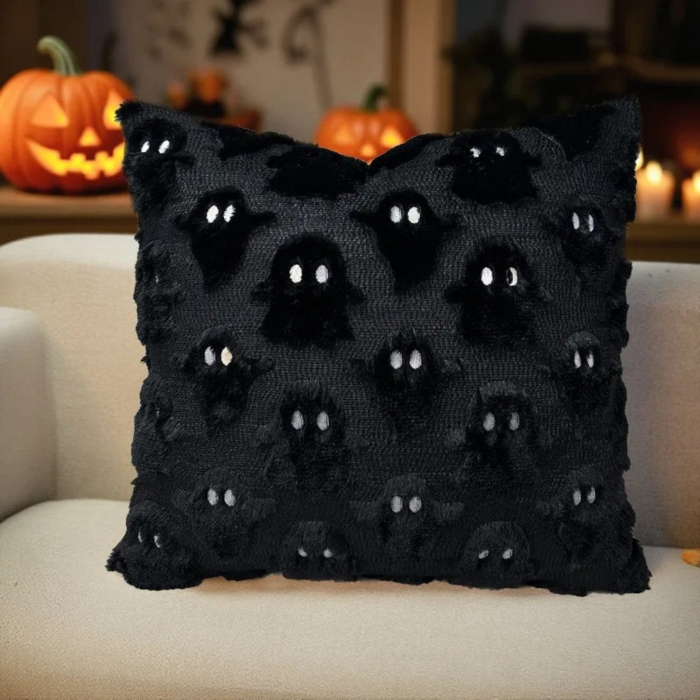 Halloween Ghost Cushion Cover - Soft 3D Design for Sofa & Bed 4