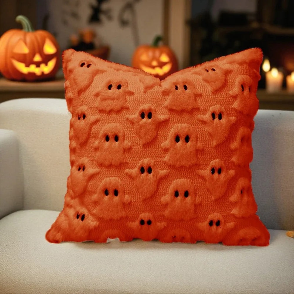 Halloween Ghost Cushion Cover - Soft 3D Design for Sofa & Bed 5