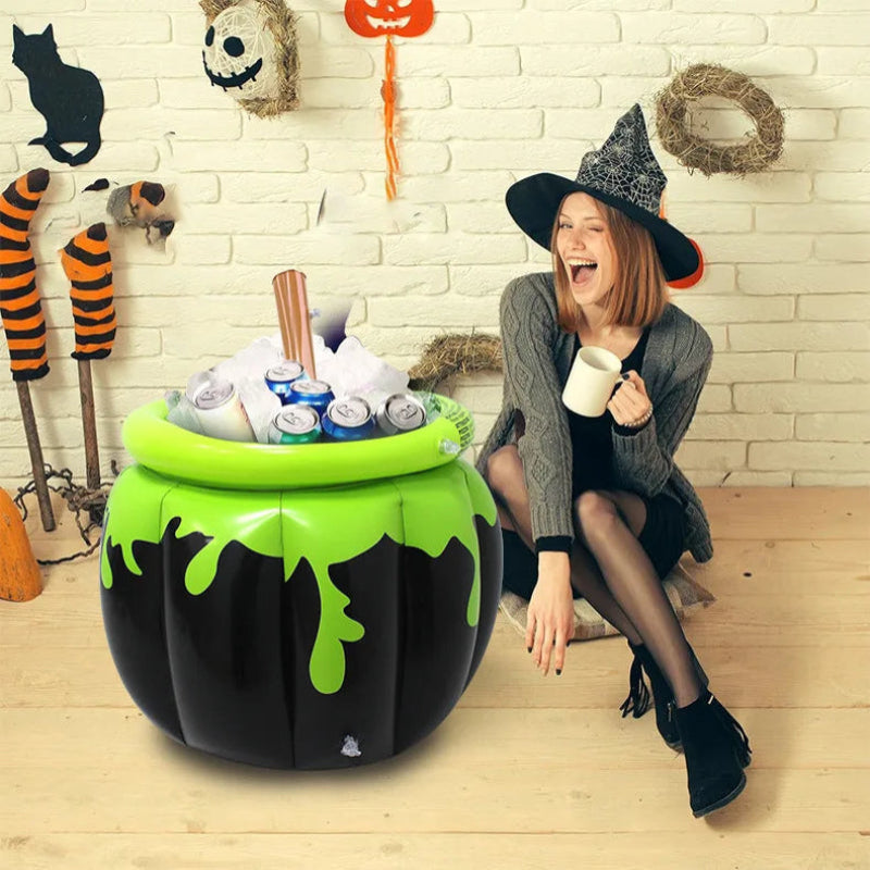 Halloween Ice Bucket - Inflatable Cauldron Cooler with Large Capacity 1