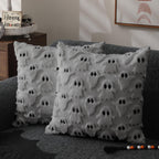 Halloween Pillow Covers 20x20 Inch Set of 2 Soft Plush Ghost Design 0