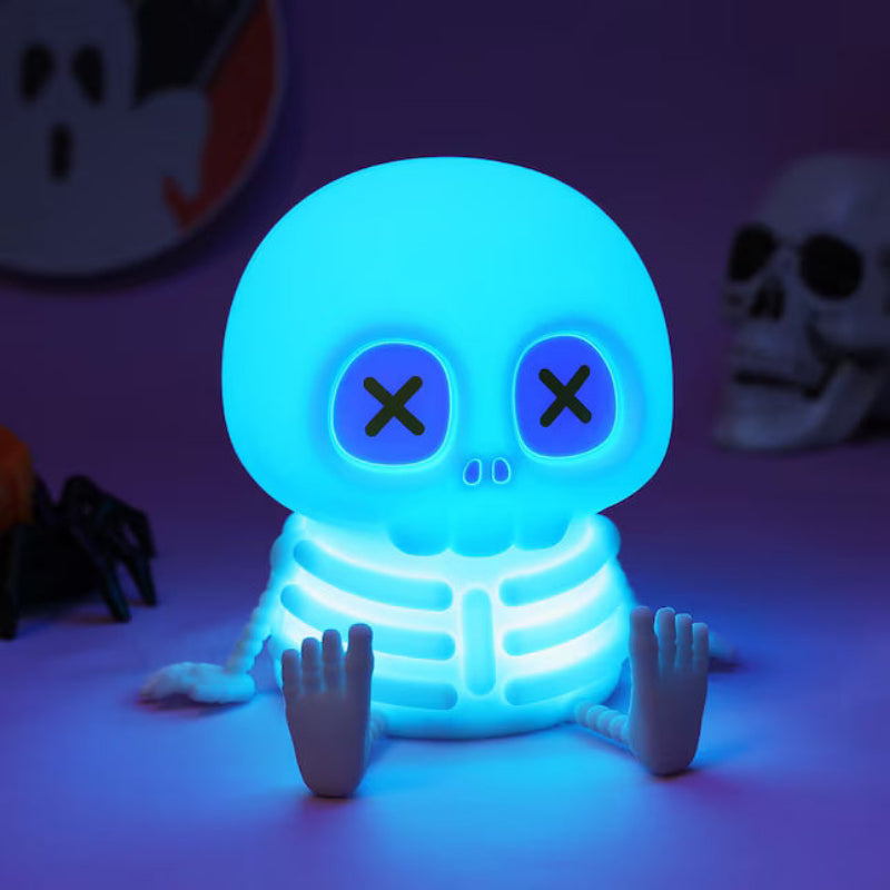 Halloween Skull Night Light - Soft Silicone, 7 Color Modes, USB Rechargeable LED Night Lamp 1