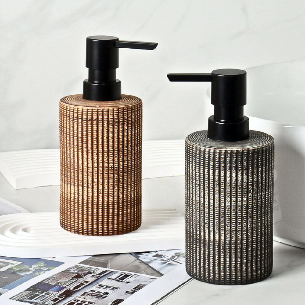 Hand Soap Dispenser Set - Durable Ceramic, Elegant Design, 400ml 0