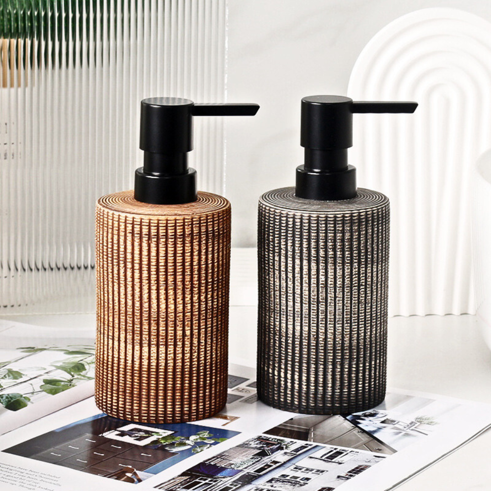 Hand Soap Dispenser Set - Durable Ceramic, Elegant Design, 400ml 2