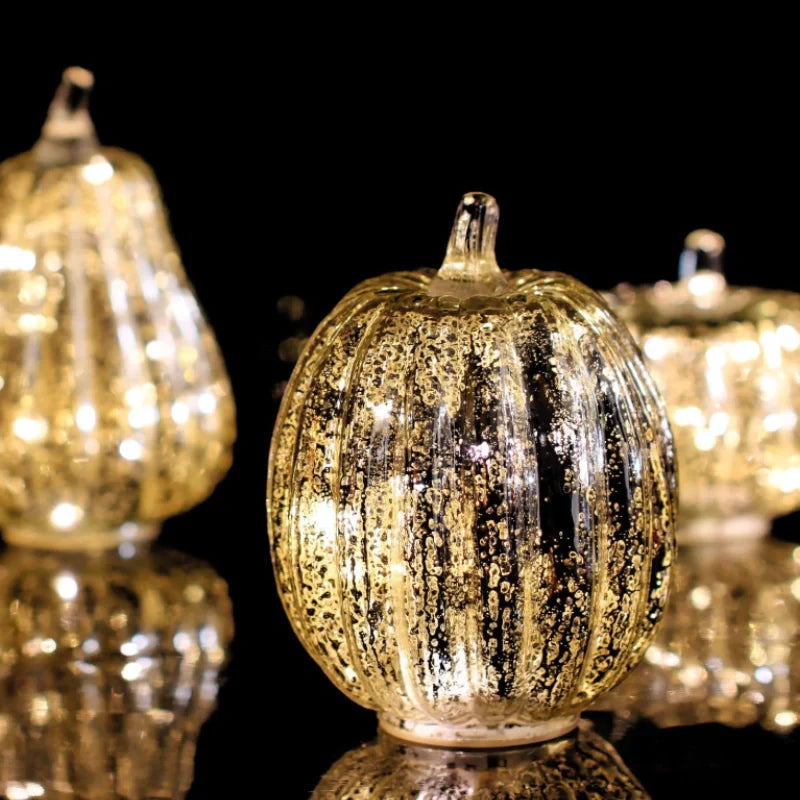 Handblown Glass Ambient Lamp - Warm White Light for Cozy Room Lighting 13