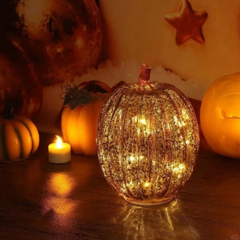 Handblown Glass Ambient Lamp - Warm White Light for Cozy Room Lighting 2
