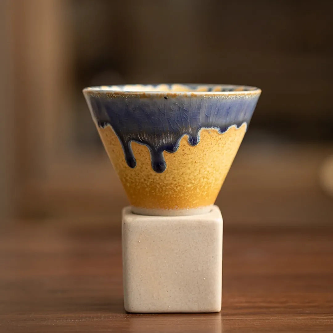 Handcrafted Japanese Ceramic Espresso Cups Set – 200ml Minimalist Design for Espresso and Cappuccino 7