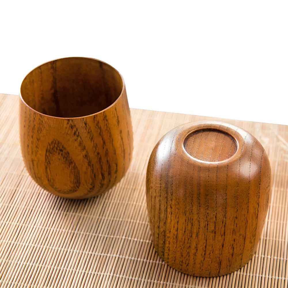 Handcrafted Wooden Tea Cup - Eco-Friendly, Durable Mug for Hot & Cold Beverages 2