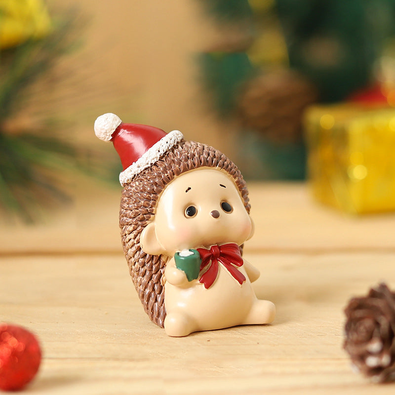 Handmade Animal Santa Ornaments - Eco-Friendly Resin Christmas Decor 0