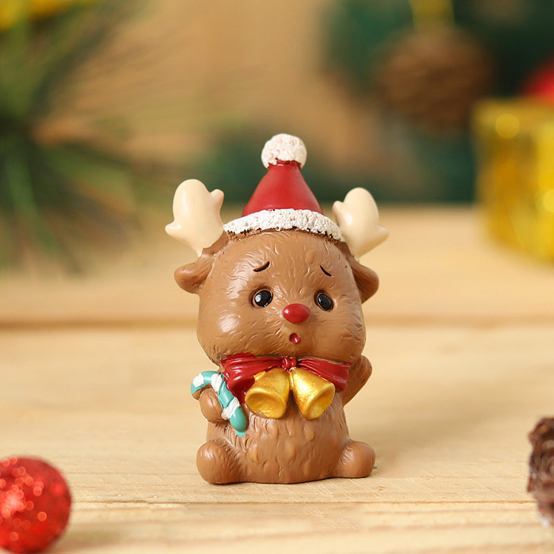 Handmade Animal Santa Ornaments - Eco-Friendly Resin Christmas Decor 11