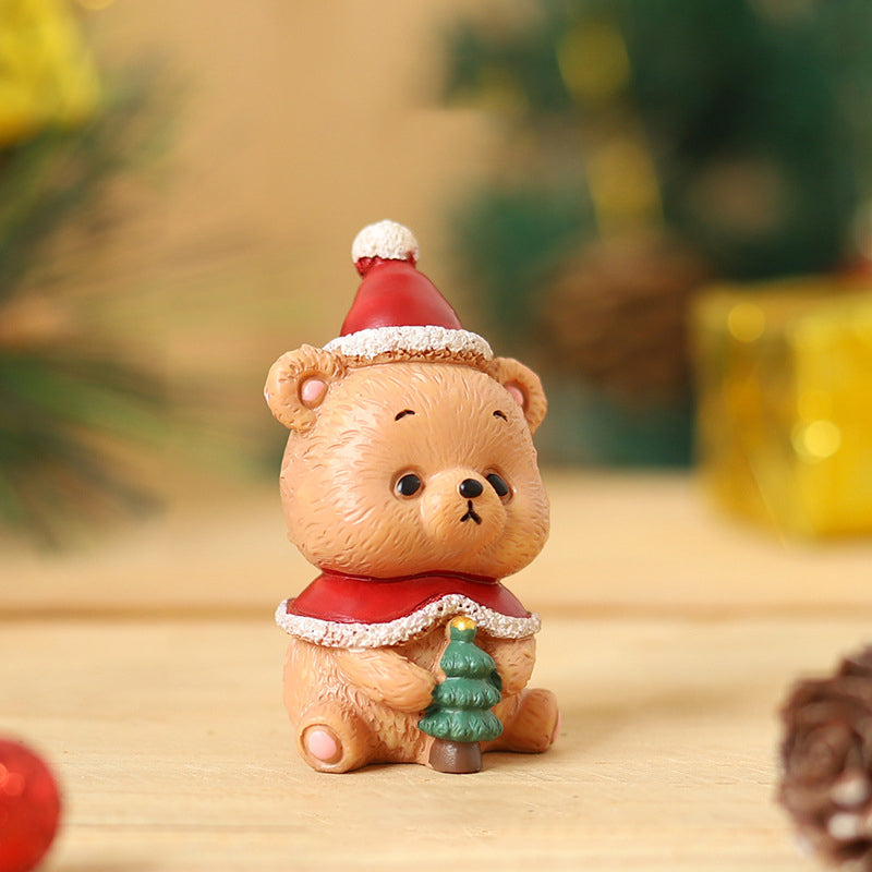 Handmade Animal Santa Ornaments - Eco-Friendly Resin Christmas Decor 16