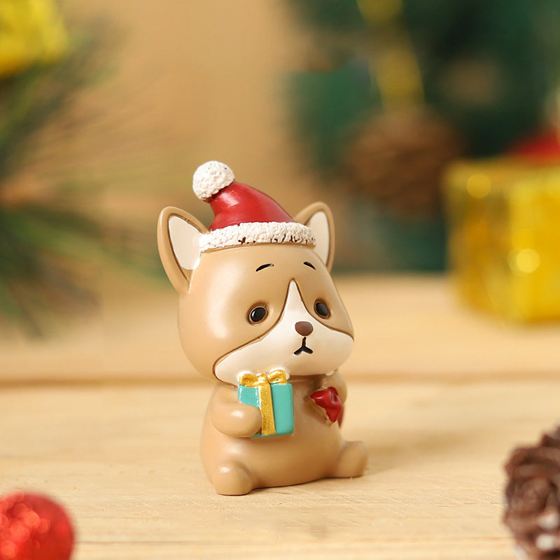 Handmade Animal Santa Ornaments - Eco-Friendly Resin Christmas Decor 18
