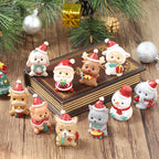 Handmade Animal Santa Ornaments - Eco-Friendly Resin Christmas Decor 2