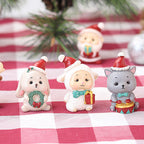 Handmade Animal Santa Ornaments - Eco-Friendly Resin Christmas Decor 6