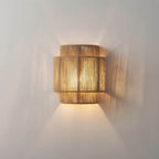 Handmade Rope Wall Sconce - Warm Ambient Lighting for Cozy Spaces 0